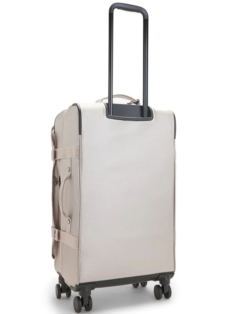 kipling Spontaneous 66 Cm Medium 4-Double Wheeled Cabin Luggage Trolley - Metallic Glow